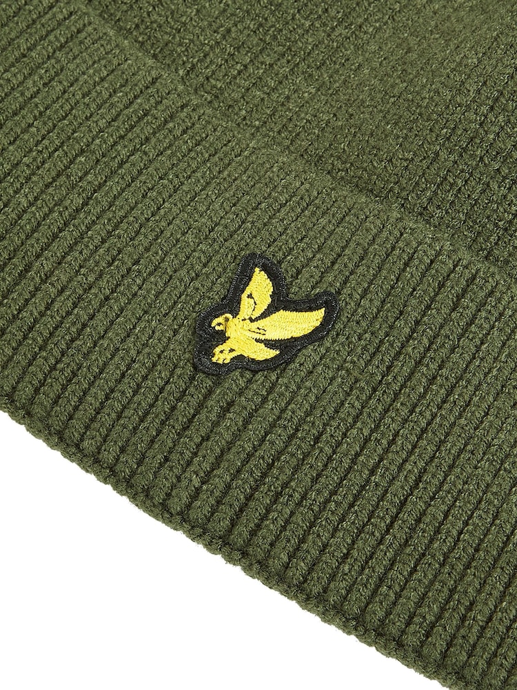 Lyle & Scott Green Beanie - Image 3 of 3 Lyle & Scott Green Beanie - Image 3 of 3