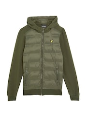 Lyle & Scott Green Hybrid Hoodie - Image 1 of 3
