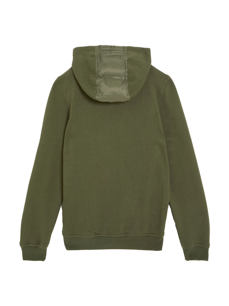 Lyle & Scott Green Hybrid Hoodie - Image 2 of 3