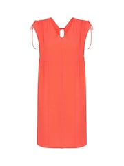 Soaked in Luxury Red Kehlani Open Back Short Sleeve Dress - Image 5 of 6