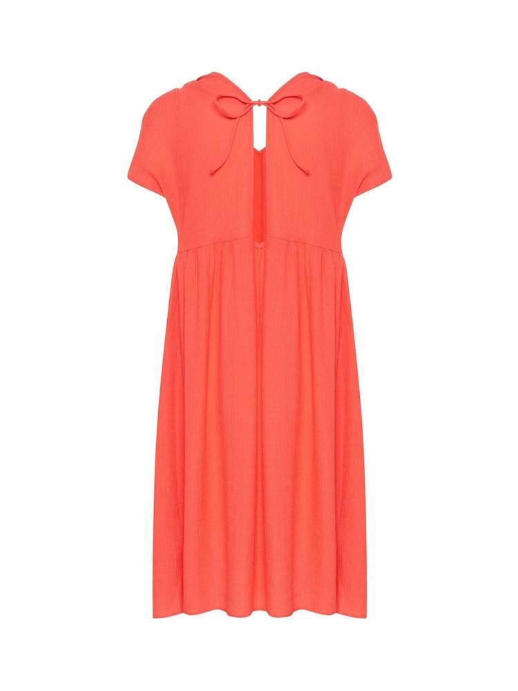 Soaked in Luxury Red Kehlani Open Back Short Sleeve Dress - Image 6 of 6