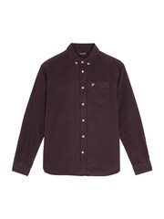 Lyle & Scott Purple Needle Cord Shirt - Image 1 of 3