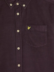 Lyle & Scott Purple Needle Cord Shirt - Image 3 of 3