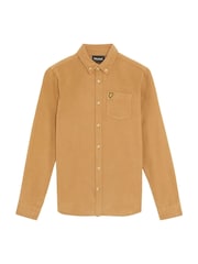 Lyle & Scott Brown Needle Cord Shirt - Image 4 of 5