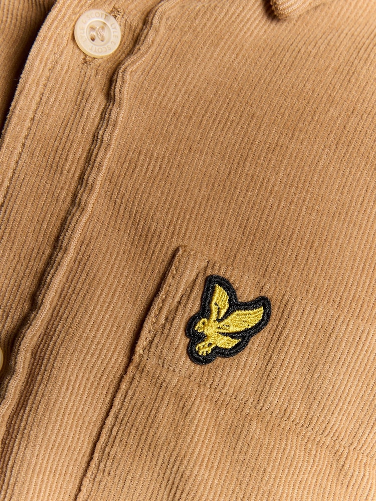 Lyle & Scott Brown Needle Cord Shirt - Image 5 of 5