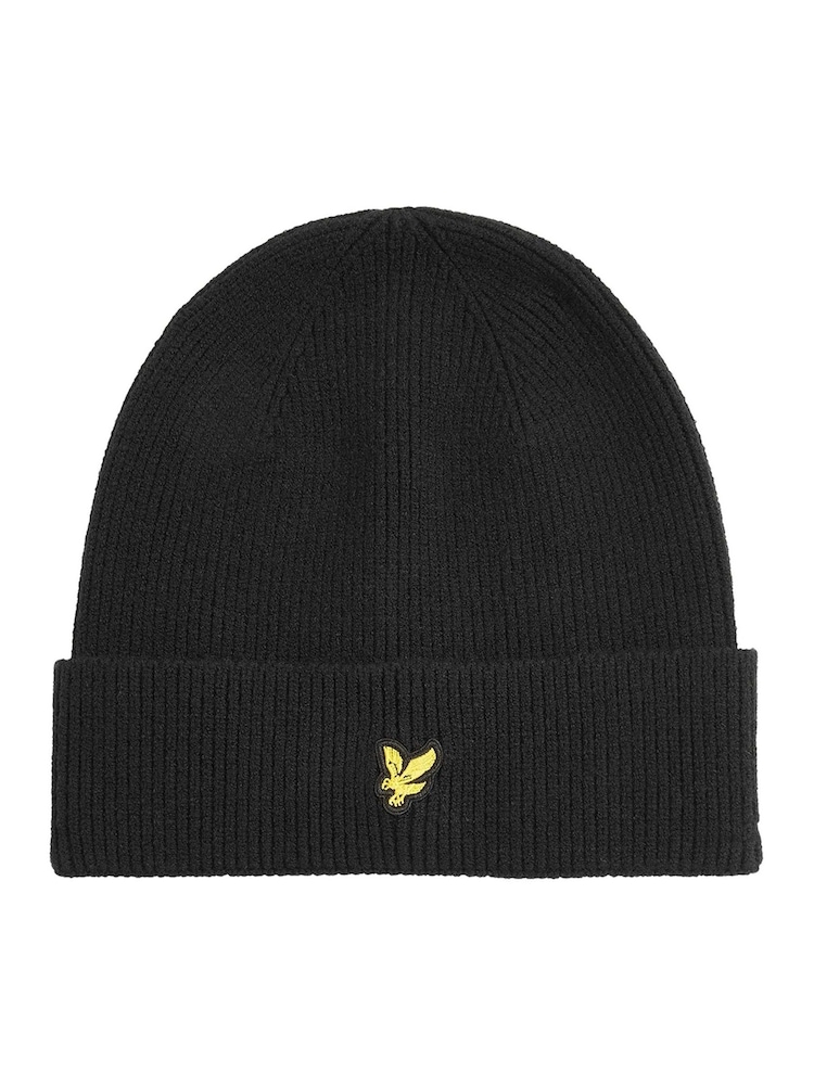 Lyle & Scott Black Beanie - Image 1 of 3 Lyle & Scott Black Beanie - Image 1 of 3