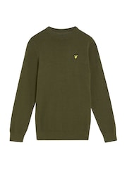 Lyle & Scott Green Boys Crew Neck Knitted Jumper - Image 4 of 5