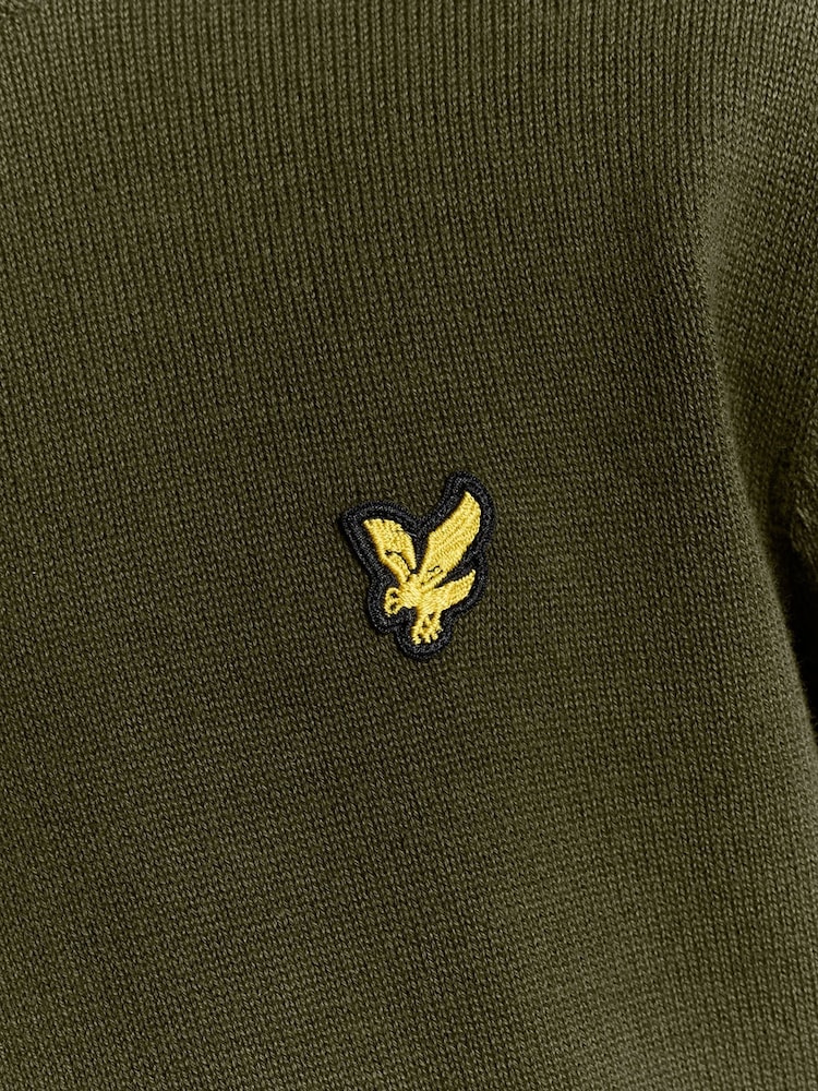 Lyle & Scott Green Boys Crew Neck Knitted Jumper - Image 5 of 5 Lyle & Scott Green Boys Crew Neck Knitted Jumper - Image 5 of 5