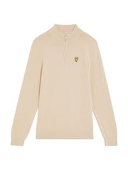 Lyle & Scott Cream 1/4 Zip Jumper - Image 1 of 3