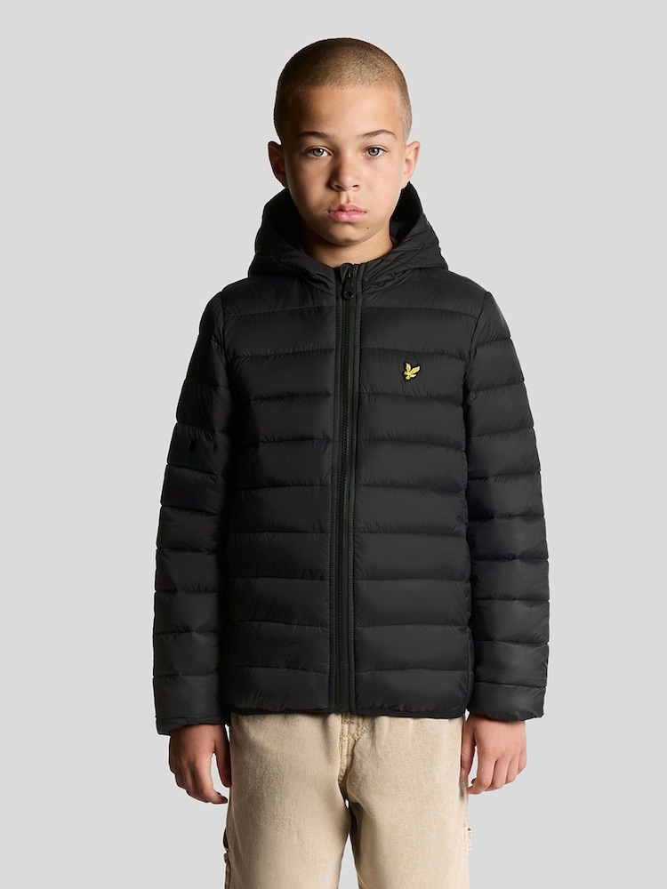Lyle & Scott Black Lightweight Padded Jacket - Image 1 of 5 Lyle & Scott Black Lightweight Padded Jacket - Image 1 of 5