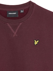 Lyle & Scott Red Brush Back Crew Neck Sweatshirt - Image 3 of 3