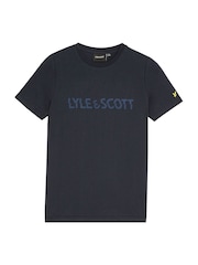 Lyle & Scott Blue Print T-Shirt - Image 1 of 3