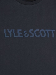 Lyle & Scott Blue Print T-Shirt - Image 3 of 3