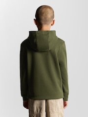 Lyle & Scott Green Jersey Hoodie - Image 3 of 6