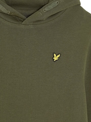 Lyle & Scott Green Jersey Hoodie - Image 6 of 6