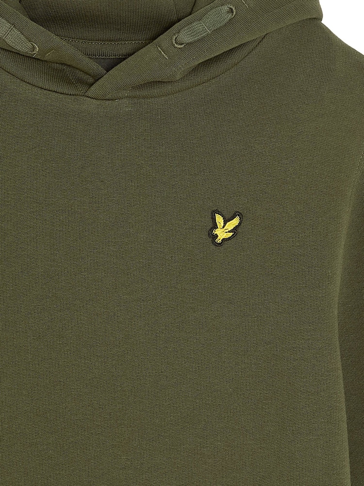 Lyle & Scott Green Jersey Hoodie - Image 6 of 6