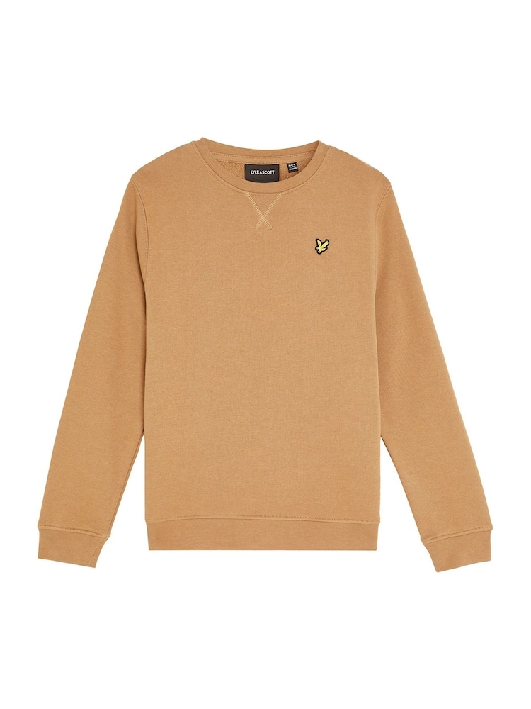 Lyle & Scott Brown Crew Neck Sweatshirt - Image 1 of 3