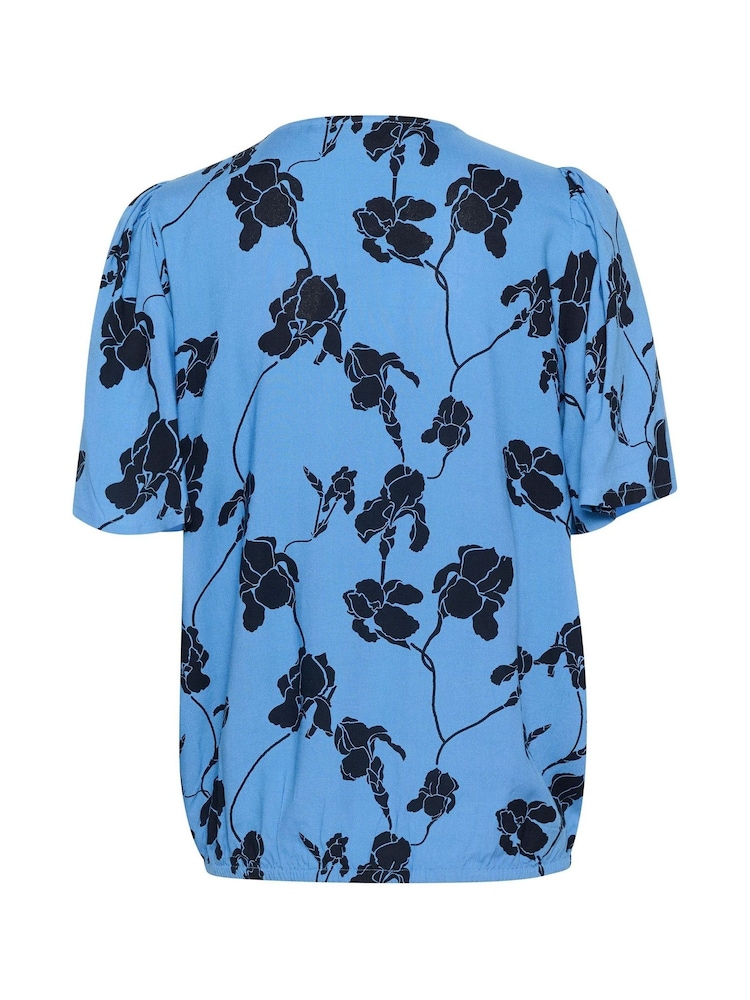 Kaffe Ariana Half Sleeve V-Neck Blouse - Image 6 of 6