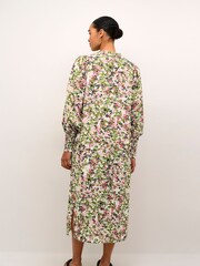 Kaffe Drylia Long Sleeve Midi Black Dress - Image 2 of 4