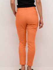 Kaffe Slim Fit Orange Lea Ankle Length Chino Trousers - Image 2 of 6
