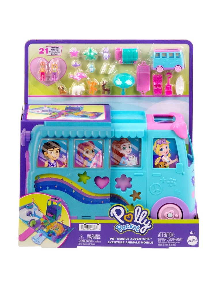 Polly Pocket Pet Mobile Adventure Playset - Image 1 of 6