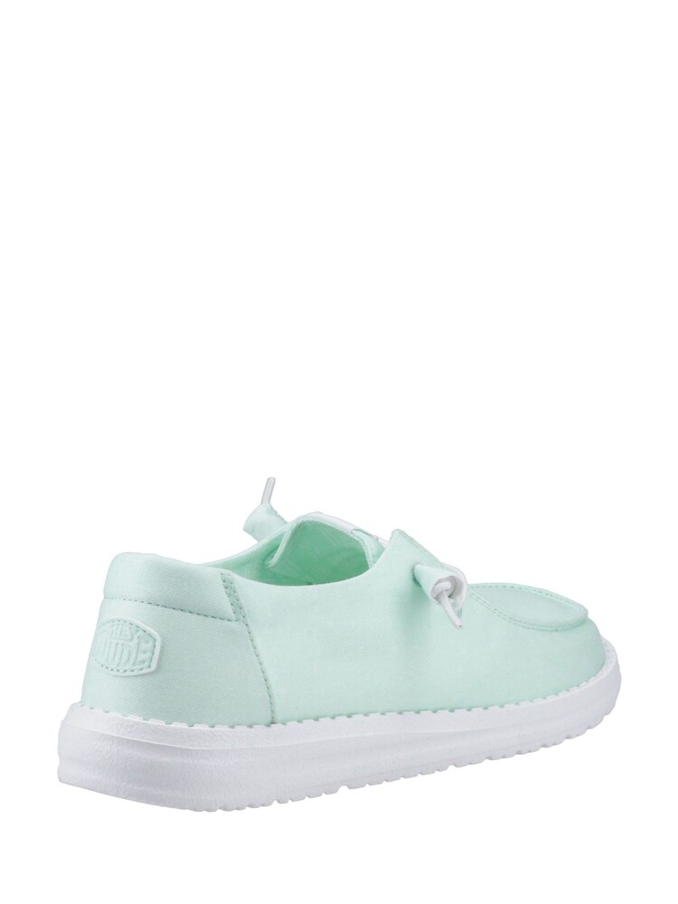 HEYDUDE Blue Wendy Canvas Shoes - Image 2 of 4