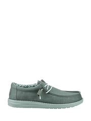 HEYDUDE Green Wally Canvas Shoes - Image 1 of 4