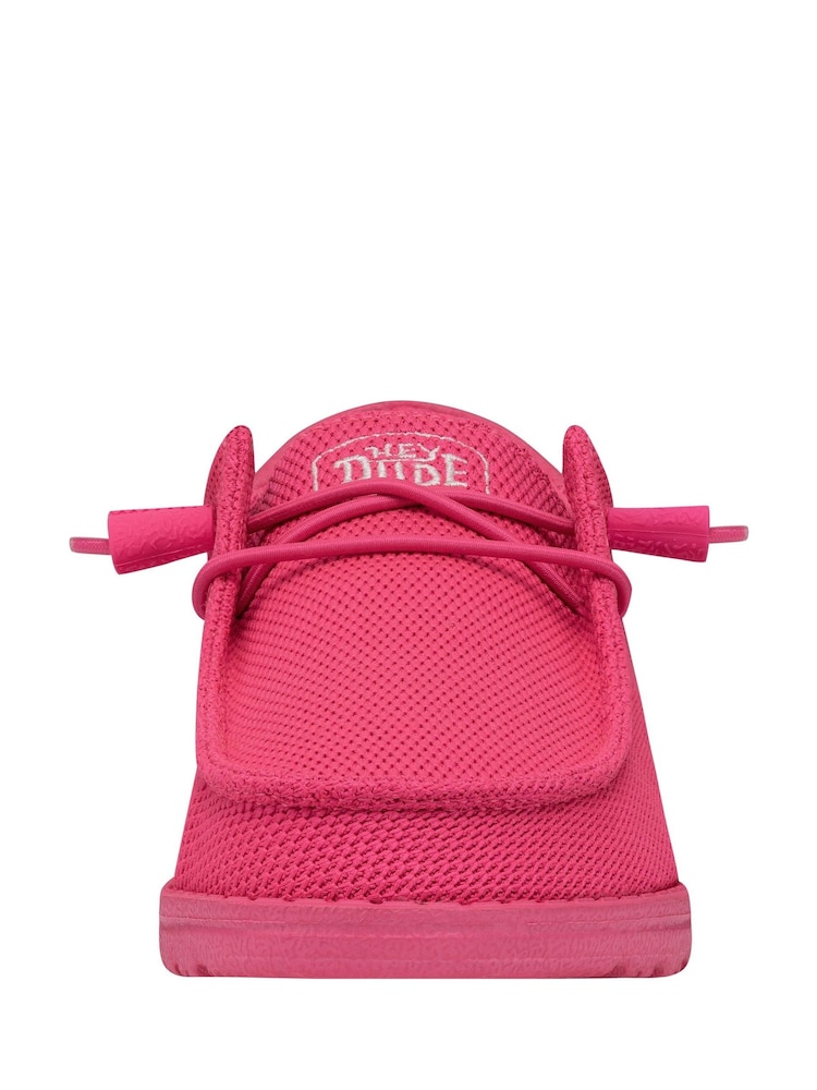 HEYDUDE Pink Wendy Funk Mono Shoes - Image 2 of 4