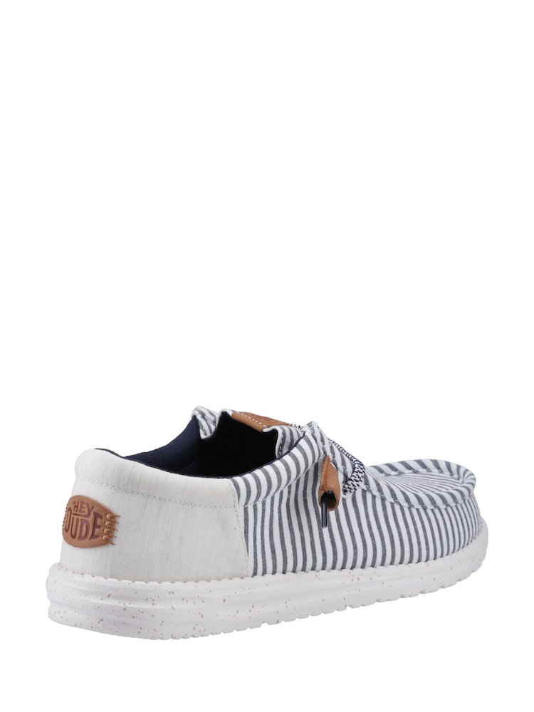 HEYDUDE Blue Wally Funk Nu Prep Shoes - Image 2 of 4
