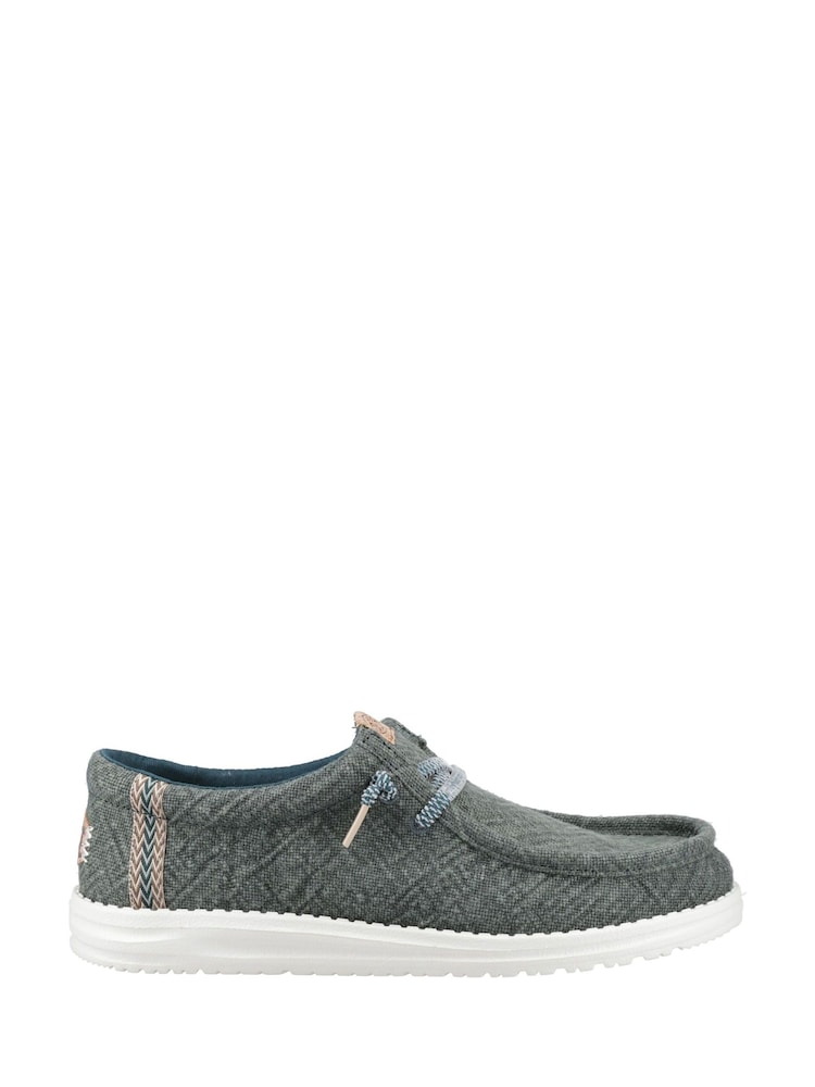 HEYDUDE Green Wally Jute Shoes - Image 1 of 3