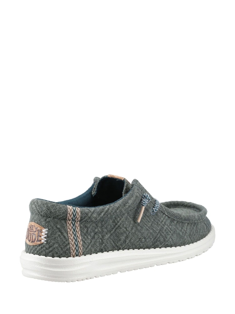 HEYDUDE Green Wally Jute Shoes - Image 2 of 3