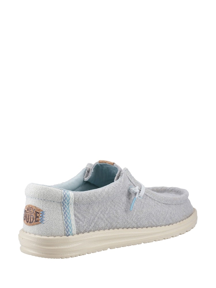 HEYDUDE Blue Wally Jute Shoes - Image 2 of 3