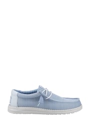 HEYDUDE Blue Wally Stretch Sox Shoes - Image 1 of 4