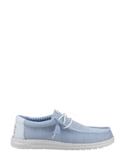 HEYDUDE Blue Wally Stretch Sox Shoes - Image 2 of 4