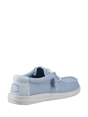 HEYDUDE Blue Wally Stretch Sox Shoes - Image 3 of 4