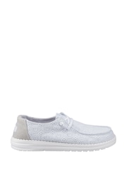 HEYDUDE Blue Wendy Eyelet Lace Shoes - Image 1 of 4