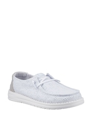 HEYDUDE Blue Wendy Eyelet Lace Shoes - Image 2 of 4