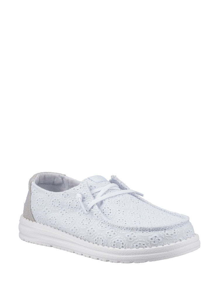 HEYDUDE Blue Wendy Eyelet Lace Shoes - Image 2 of 4
