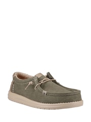 HEYDUDE Green Wally Workwear Shoes - Image 2 of 4