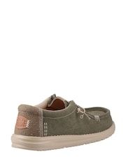 HEYDUDE Green Wally Workwear Shoes - Image 3 of 4