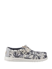 HEYDUDE Grey Wally Palm Jute Shoes - Image 1 of 3