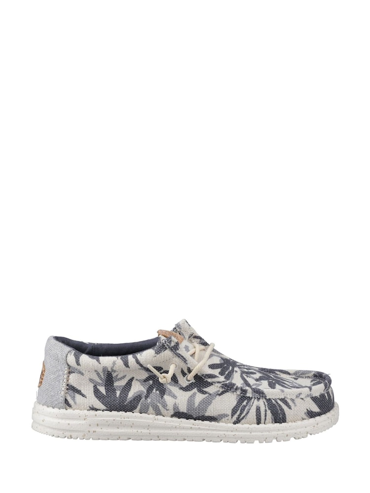 HEYDUDE Grey Wally Palm Jute Shoes - Image 1 of 3