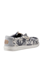 HEYDUDE Grey Wally Palm Jute Shoes - Image 2 of 3