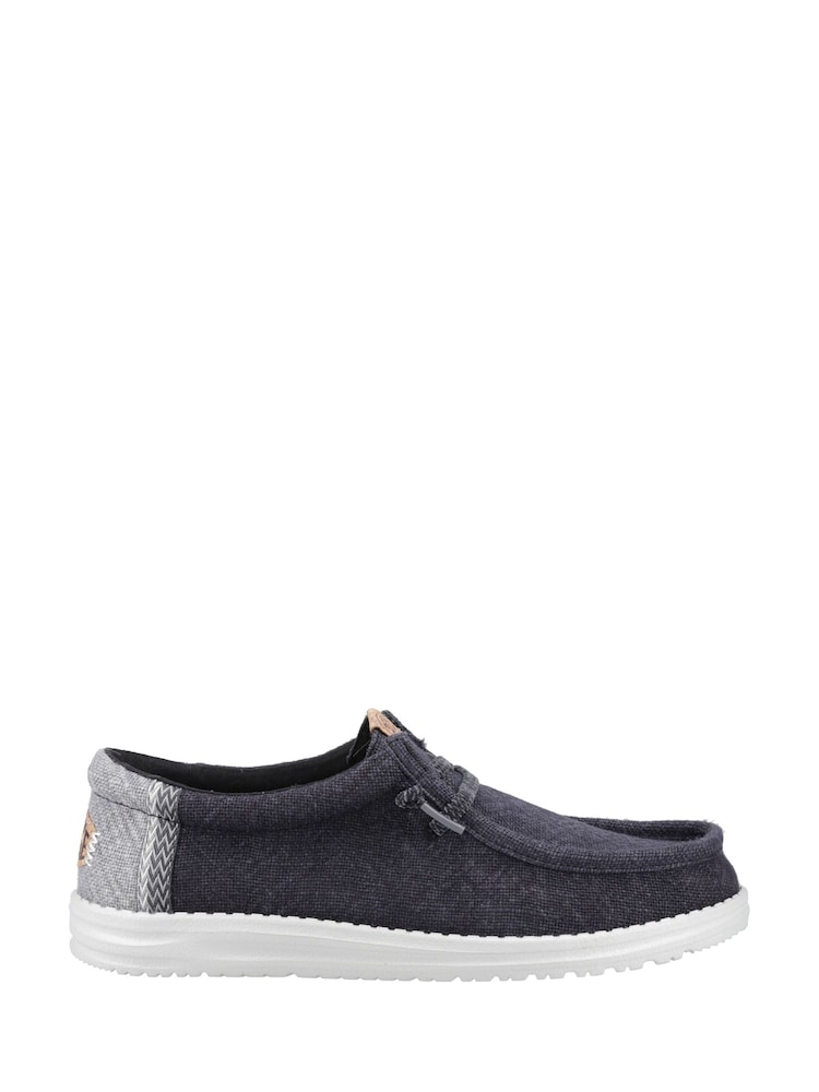 HEYDUDE Wally Jute Black Shoes - Image 1 of 4
