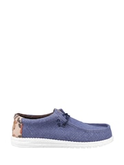 HEYDUDE Blue Wally Palm Jute Shoes - Image 1 of 4