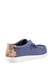 HEYDUDE Blue Wally Palm Jute Shoes - Image 3 of 4