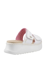 HEYDUDE Delray Slide Eyelet White Sandals - Image 3 of 4