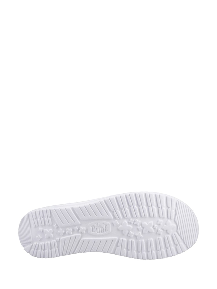 HEYDUDE Cream Wendy Slip Surf Baja Mules - Image 4 of 4