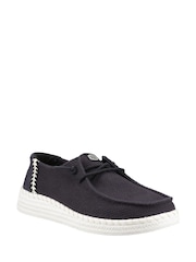 HEYDUDE Wendy Espadrille Woven Black Shoes - Image 2 of 4