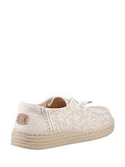 HEYDUDE Pink Wendy Espadrille Retro Palm Shoes - Image 3 of 4